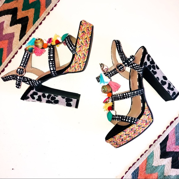 Betsey Johnson Shoes - NWOB BETSEY JOHNSON Leopard Platform Sandals Heels